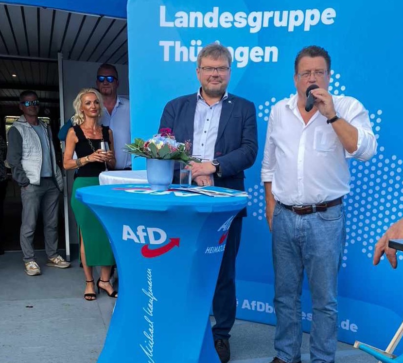 Prof. Dr. Michael Kaufmann und Stephan Brandner im Hintergrund Denis Häußer